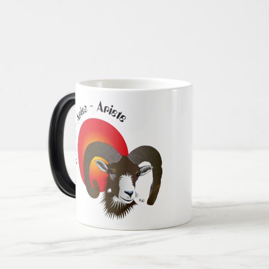 Widder - Sternzeichen Tasse (Vorderseite Links)