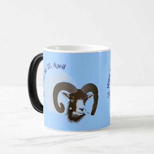 Widder - Sternzeichen Tasse (Vorderseite Links)