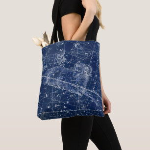 Widder-Sternzeichen-Vintage-Illustration Tasche