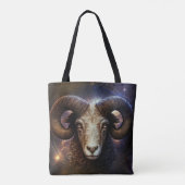 Widder-Sternzeichen-Wasserfarben-Design Tasche (Rückseite)