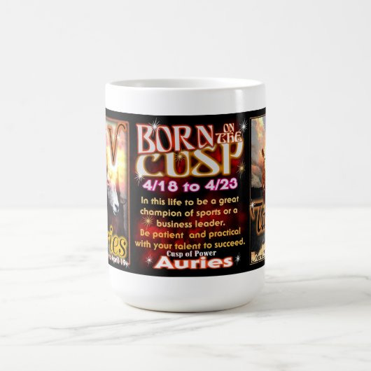 Widder-Stiertierkreis Spitze 15-Unze-große Tasse (Mittel)