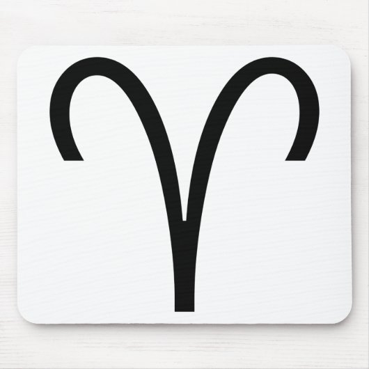 Widder Symbol Widder Tierkreiszeichen Mousepad (Vorne)