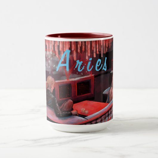 Widder-Tasse - das rote Band Tasse (Zentrum)