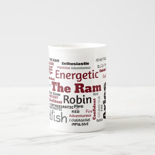 Widder-Tasse Porzellantasse (Vorderseite)