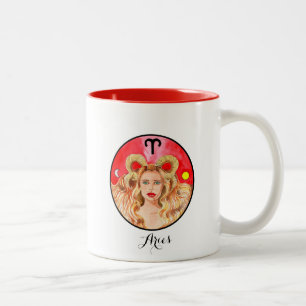 Widder-Tasse Zweifarbige Tasse