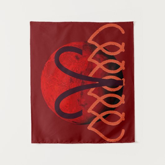 Widder-Teppich Wandteppich (Vorderseite)