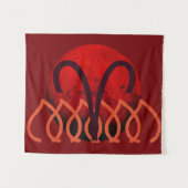 Widder-Teppich Wandteppich (Vorderseite (Horizontal))