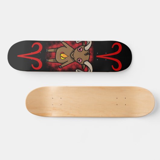 (Widder-Tierkreis-Skateboard TBA 12/2)! Skateboard (Horizontal)