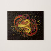 Widder-Tierkreis-Zeichen-Feuerelement Puzzle (Horizontal)