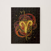 Widder-Tierkreis-Zeichen-Feuerelement Puzzle (Vertikal)