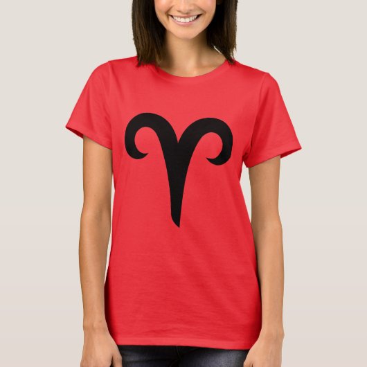 Widder-Tierkreis-Zeichen-Horoskop-Symbol T-Shirt (Vorderseite)