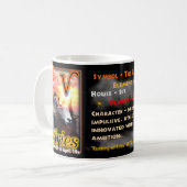 Widder-Tierkreisschale oder -Tasse Kaffeetasse (Vorderseite Links)