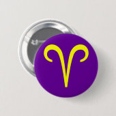 WIDDER, TIERKREISZEICHEN BUTTON (Vorne & Hinten)