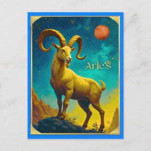 Widder Tierkreiszeichen Postkarte