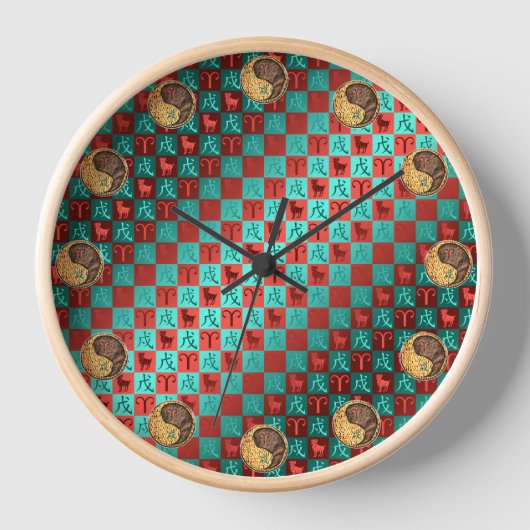 Widder und Erdhund Uhr (Vorderseite)