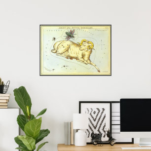 Widder, Vintage-Konstellation, Uranias Spiegel Poster