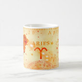 Widder Vintage-Sternzeichen Kaffeetasse (Mittel)