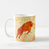Widder Vintage-Sternzeichen Kaffeetasse (Links)