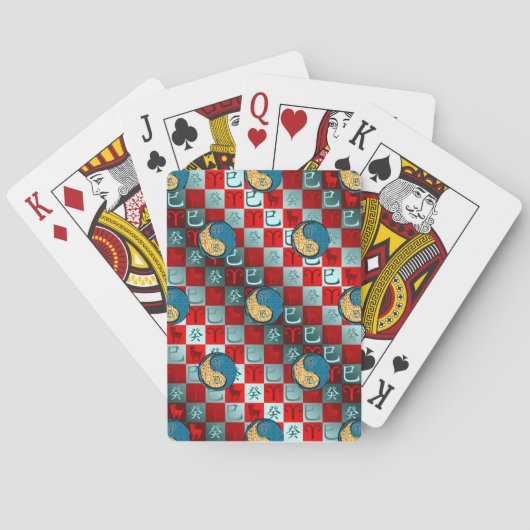 Widder & Wasser Schlange Spielkarten (Rückseite)