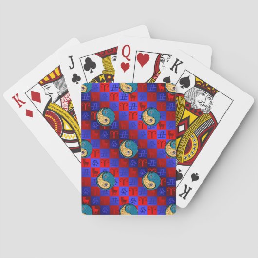 Widder & Wasserbüffel Spielkarten (Rückseite)