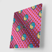 Widder & Wasserhahn Quadratische Wanduhr (Winkel)