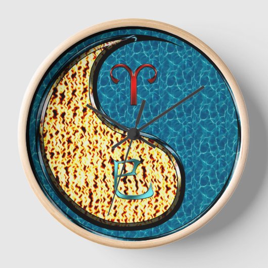 Widder & Wasserschlange Uhr (Vorderseite)