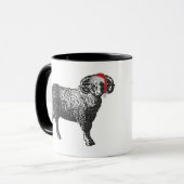 Widder-WeihnachtsTasse Tasse (Vorderseite Links)