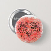 Widder Zeichen Button (Vorne & Hinten)