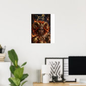 Widder-Zodiac-Afrika-Königin Poster (Heimbüro)