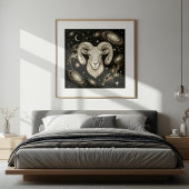 Widder-Zodiac-Himmelsastrologie Poster