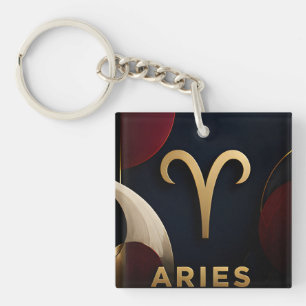 Widder-Zodiac-Luxus-Himmelsgeschenk Astrologie Schlüsselanhänger