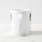 Widder-Zodiac personalisierter Name & Geburtsdatum Jumbo-Tasse (Rückseite)