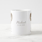 Widder-Zodiac personalisierter Name & Geburtsdatum Jumbo-Tasse (Vorderseite)