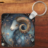 Widder Zodiac Sternzeichen Astrologie Mystischer G Schlüsselanhänger (Rückseite)