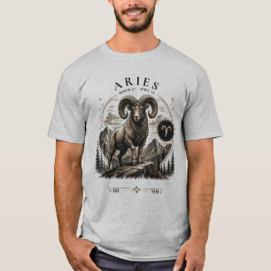 Widder-Zodiac-Widder-Grafik-T-Shirt T-Shirt