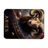 Widder-Zodiac-Widder-Himmels-Astrologie-Symbol Magnet (Horizontal)