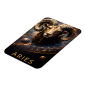 Widder-Zodiac-Widder-Himmels-Astrologie-Symbol Magnet (Linke Seite)