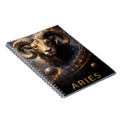 Widder-Zodiac-Widder-Himmels-Astrologie-Symbol Notizblock (Rechte Seite)