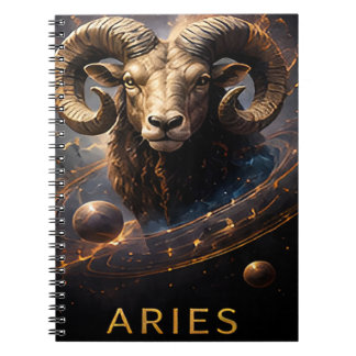 Widder-Zodiac-Widder-Himmels-Astrologie-Symbol Notizblock