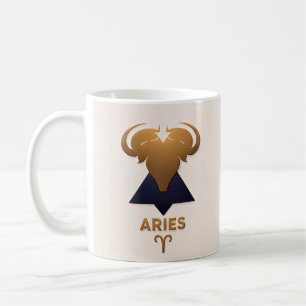 Widder-Zodiak-Dekor Astrologie-Geschenk Kaffeetasse