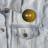 Widder-Zodiak-Emblem | Minimales Himmelssymbol Button (Beispiel)