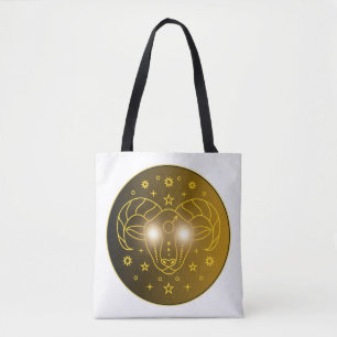 Widder-Zodiak-Emblem Minimales Himmelssymbol Tasche