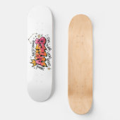 Widder-Zodiak-Graffiti  Skateboard (Vorderseite)