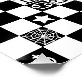 Widdershins Enochian Aztec Magic Ritual Chessboard Poster (Ecke)
