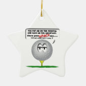 Widdle Ball-Golfverzierung Keramik Ornament (Vorne)