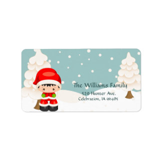 Widdle Wonders Santa Boy-Adresse-Label Adressaufkleber