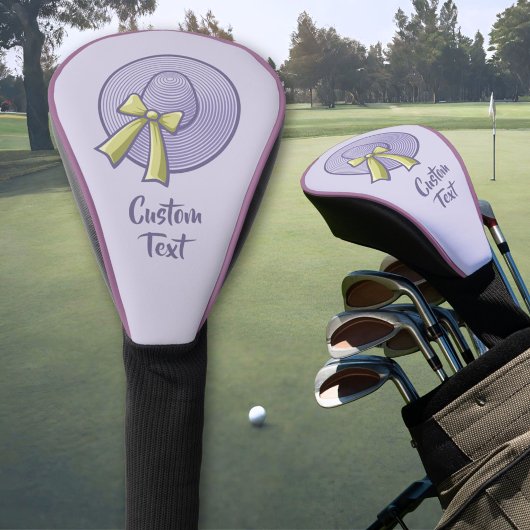 Wide Brimmed Hat Lilac Golf Headcover