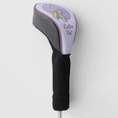 Wide Brimmed Hat Lilac Golf Headcover (angewinkelt)