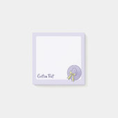 Wide Brimmed Hat Lilac Post-it Klebezettel (Vorderseite)