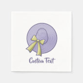 Wide Brimmed Hat Lilac Serviette (Vorderseite)